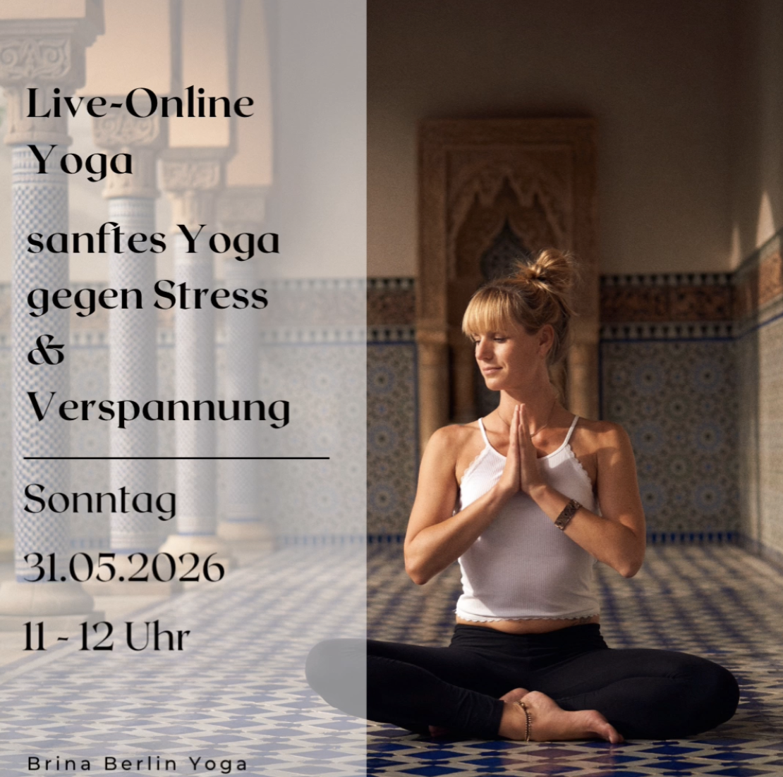 Live Online Yoga - Yoga gegen Stress & Verspanung